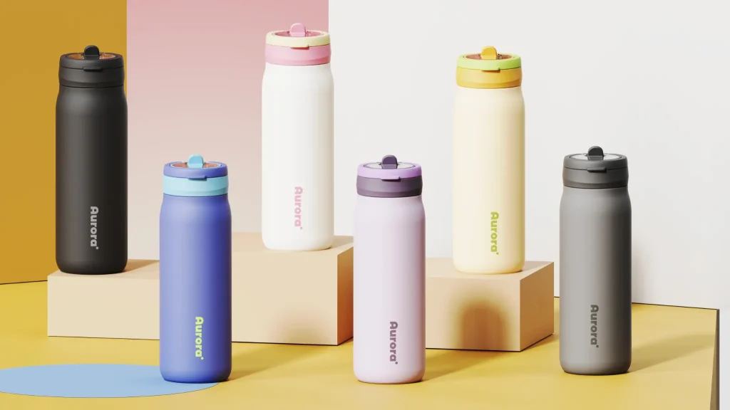 Straw Water Bottle